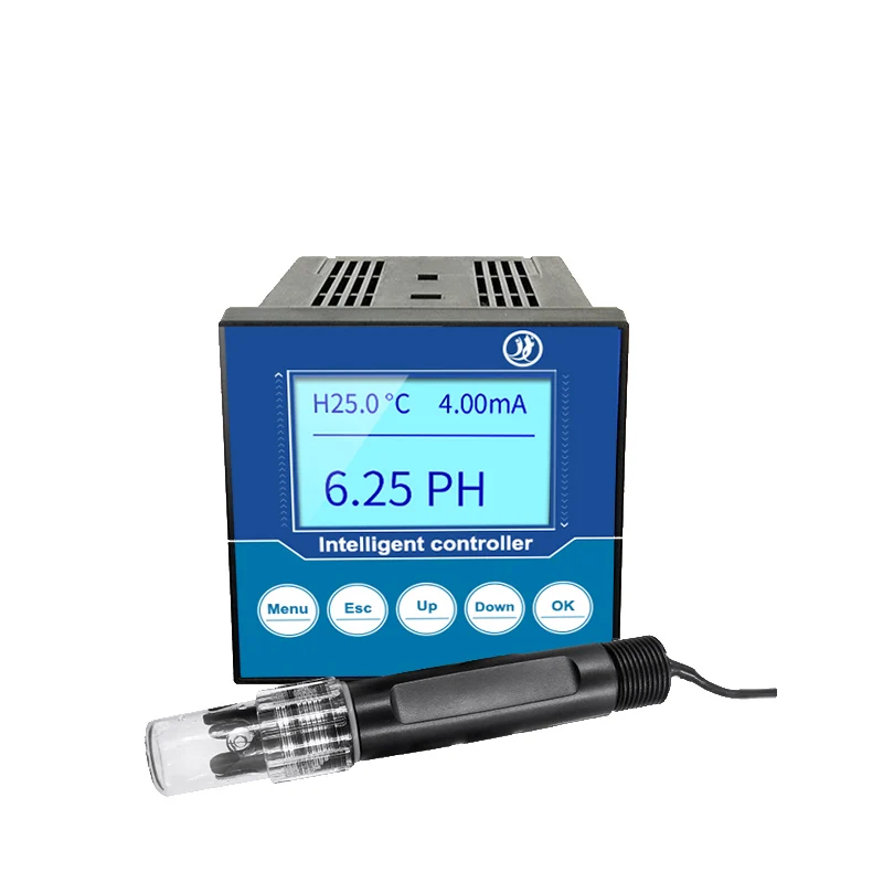 

PH Glass Electrode (with Control Box) PH Meter Electrode Water Quality Monitoring ORP Sensor Online Industrial PH Sensor