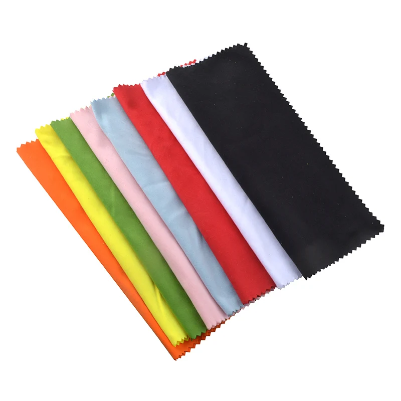 10pcs Quality Size 15x18cm Needle 1 200gsm Glasses Lens Microfiber Cleaning Cloth Eyeglasses Cleaner Wipe Colorful