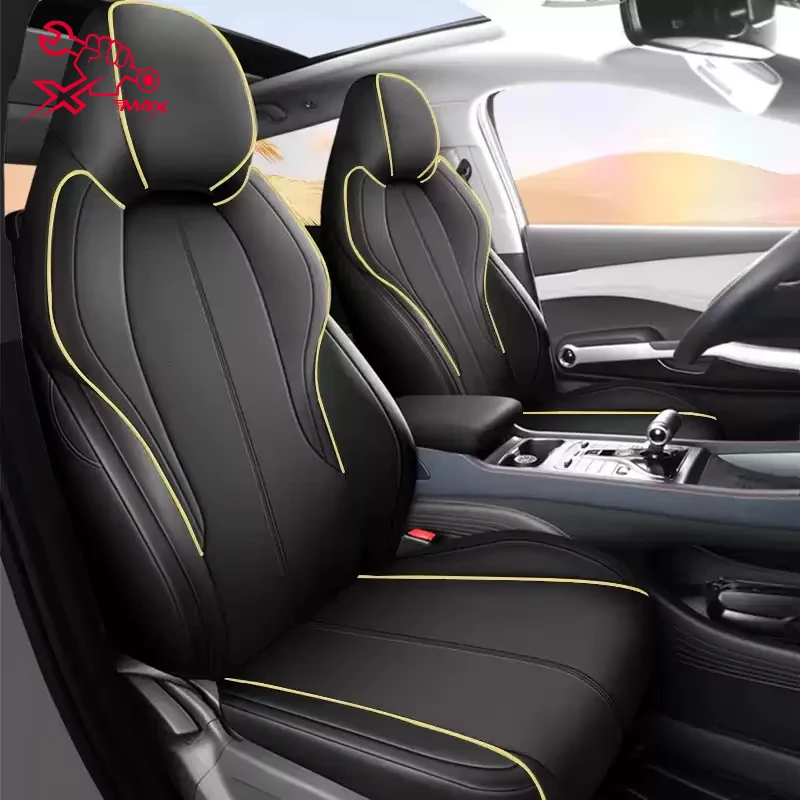 

Для BYD Atto 3 юаня 2024, чехол на автомобильное сиденье с левым приводом, индивидуальный чехол на сиденье, всесезонные полностью окруженные подушки сиденья