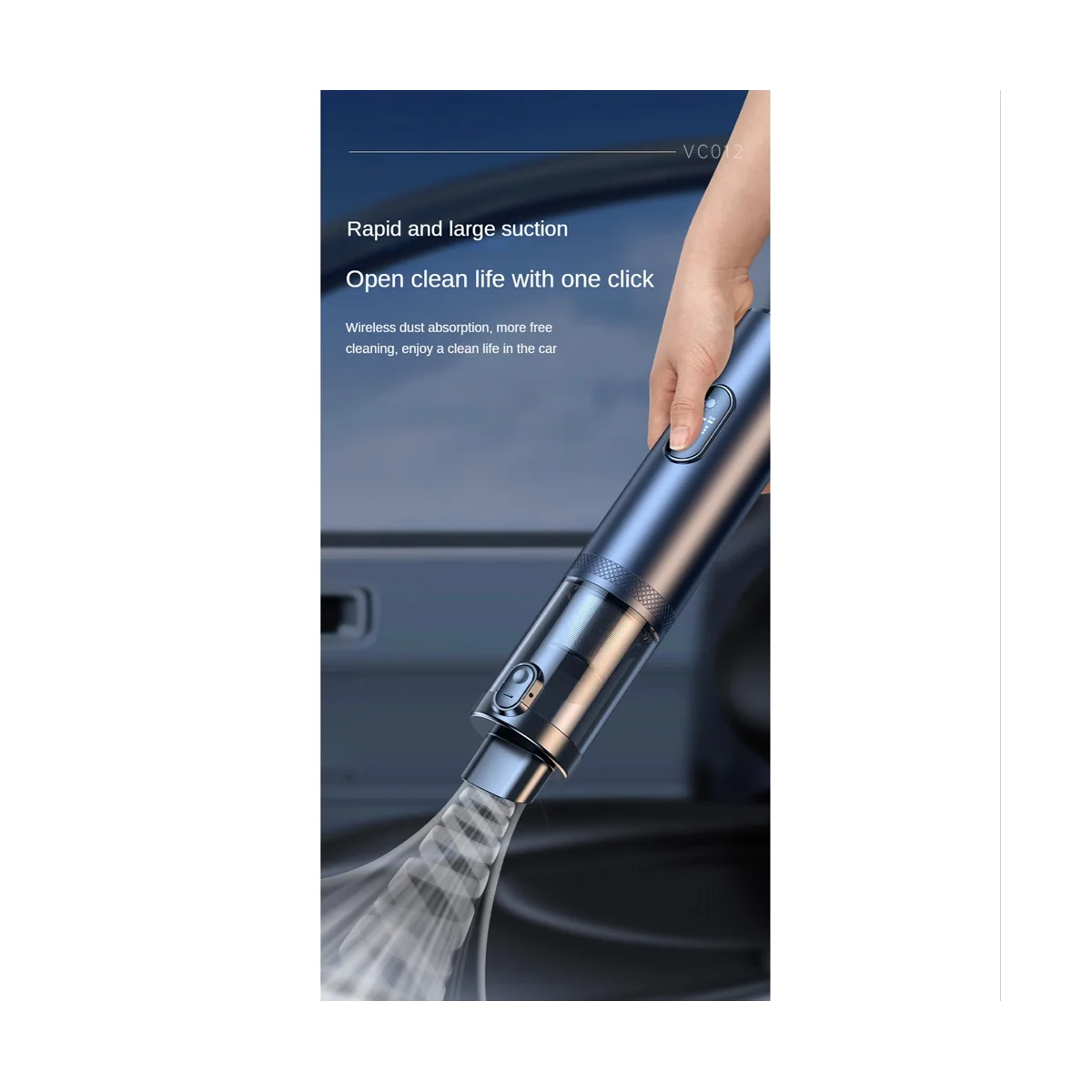 13000Pa tragbarer Auto-Staubsauger, starke Saugkraft, bürstenloser Staubsauger, Dual-Use-Handheld-Desktop, Gunmetal-ABLM