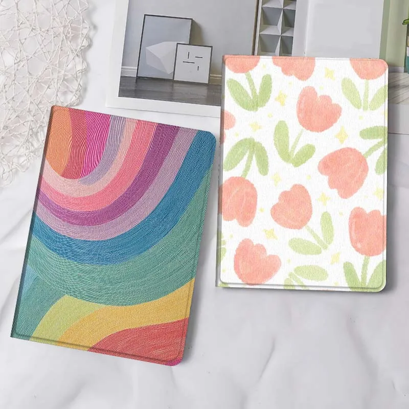 

Красочный чехол для планшета с волнистым узором для Samsung Tab Galaxy S6 S11 A A7 A8 A9 A11 10.1 10.4 10.5 Plus Lite, подарок