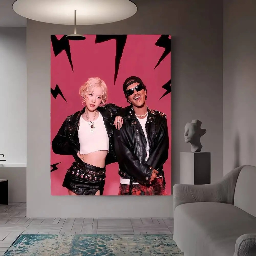 1 قطعة ألبوم APT. المغني R-Rose B-Bruno الفيلم لزجة الملصقات الرجعية كرافت ورقة ملصق DIY غرفة بار مقهى الجمالية طلاء جدران