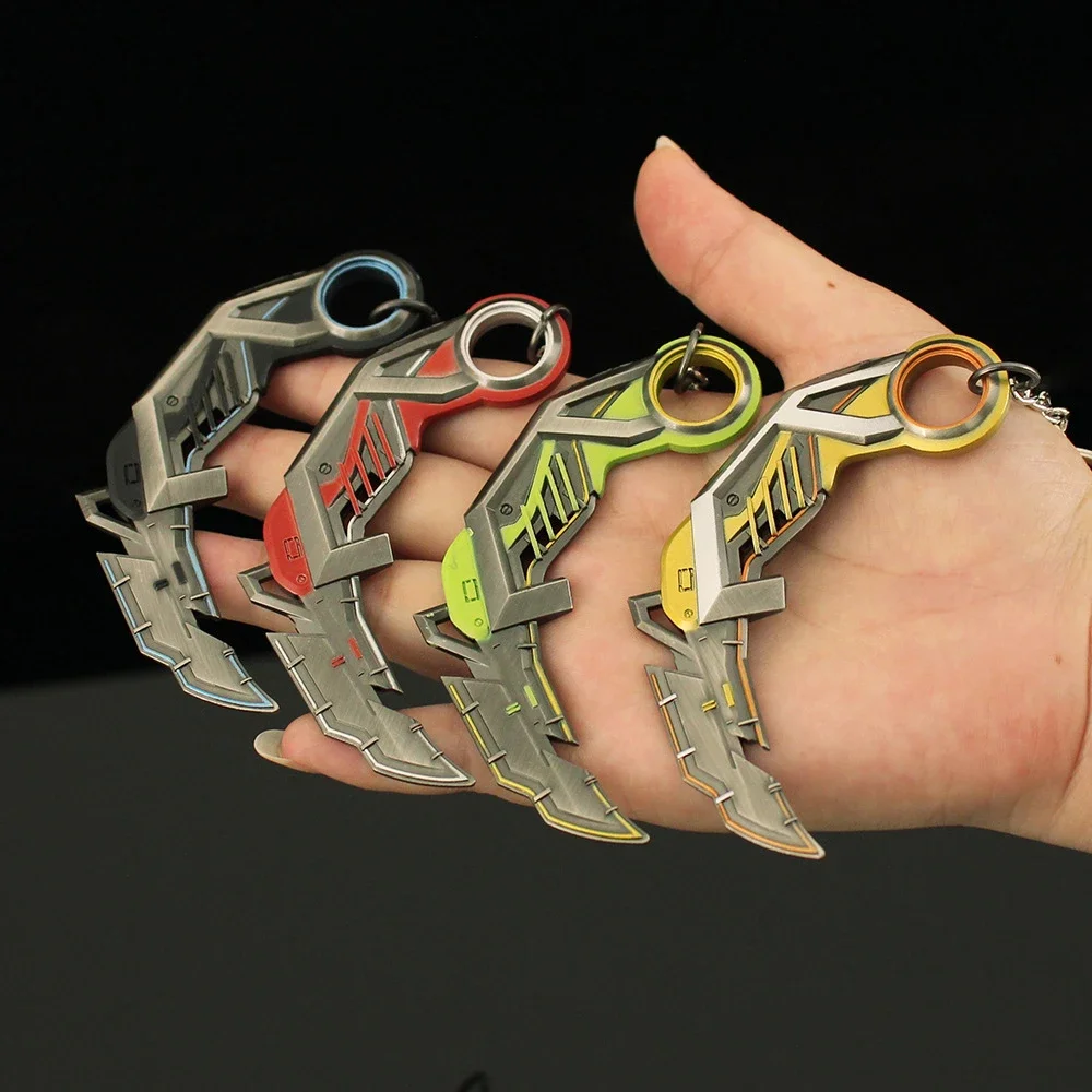 9 センチメートル Valorant キーホルダー RGX 11z プロ Karambit ゲーム周辺金属近接エージェント武器モデルデスクトップ装飾工芸品ギフトおもちゃ