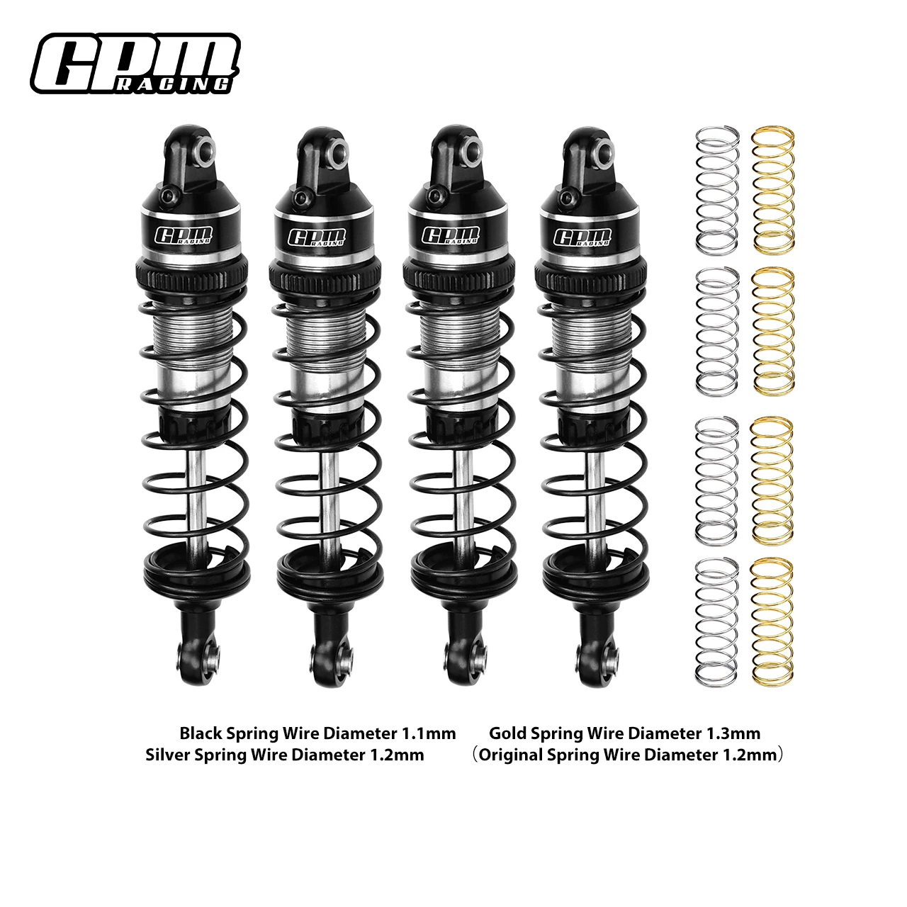 GPM Mini Maxx / Mini XRT-108076-1 TRAXXAS لـ 6061 صدمة زنبركية أمامية وخلفية قابلة للتعديل 87 مم #6