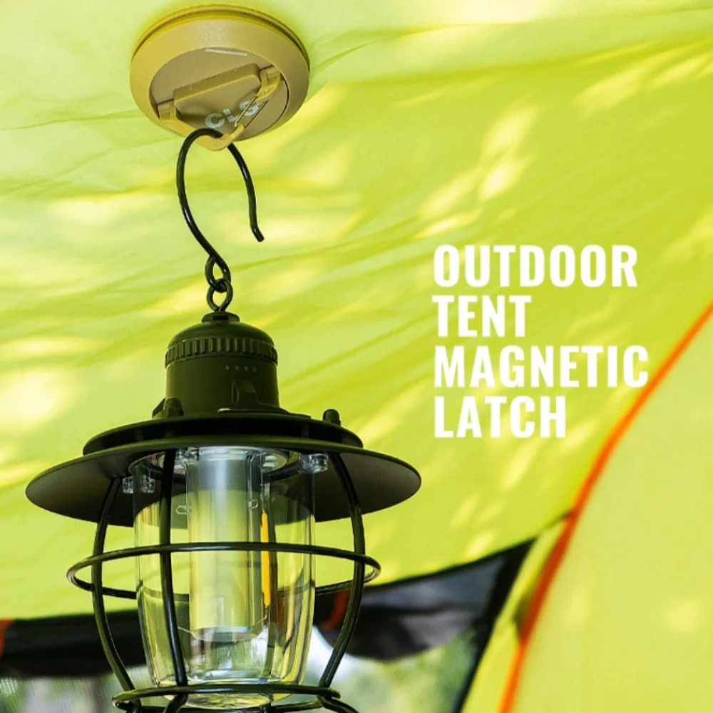 Portable Camping Lamp Hanging Buckle Hook Camping Tent Magnetic Hook Strong Magnetic Outdoor Canopy Magnet Snap Clip Hanger