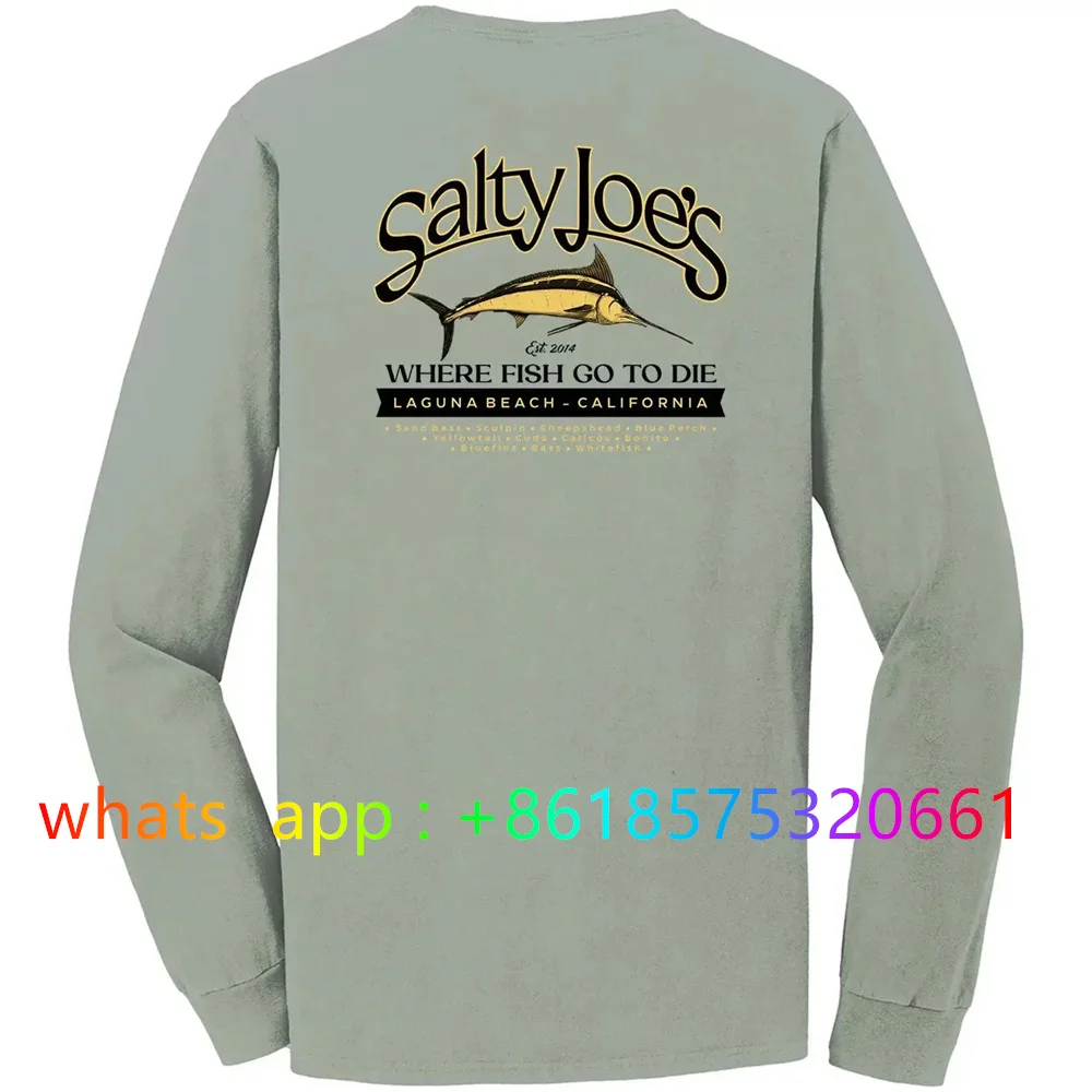 

Salty Joe's Performance Fishing Shirts Men Long Sleeve Breathable Sun Protection Camisa De Pesca Lightweight Angling Clothing
