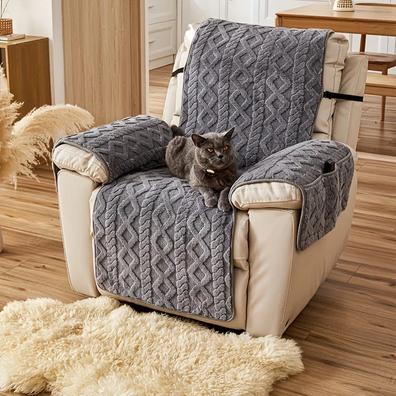 

Чехол на кресло, кресло-качалка, массажное кресло, диванное полотенце, толстый жаккардовый Т-образный бархатный чехол для одного дивана