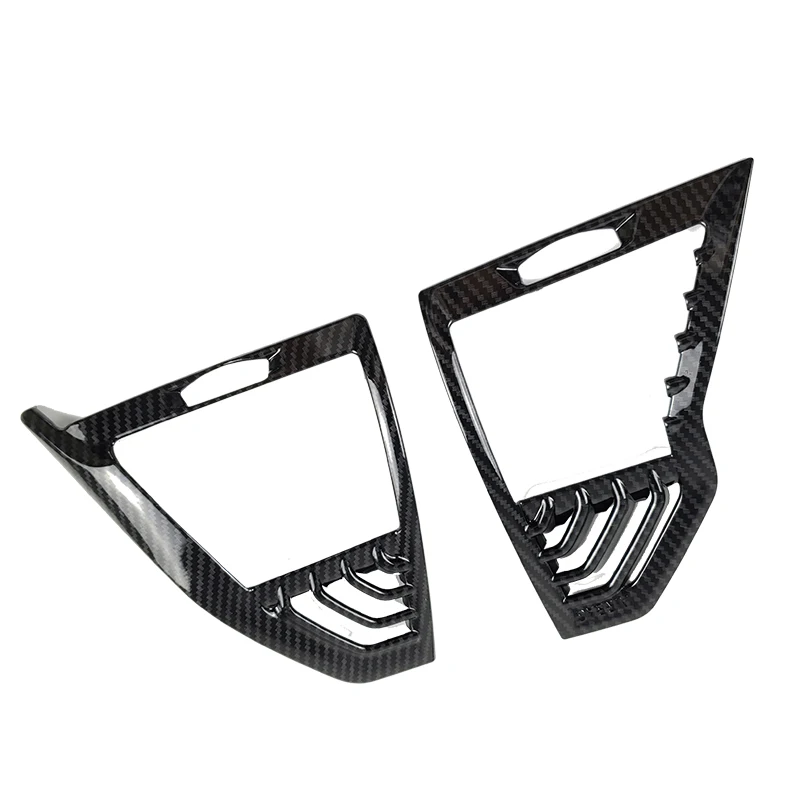 For BMW X4 X3 G02 G01 2021 2020 2019 2018 Air Conditioning Outlet Protective Cover Carbon Fiber Style Trim Car Accessories