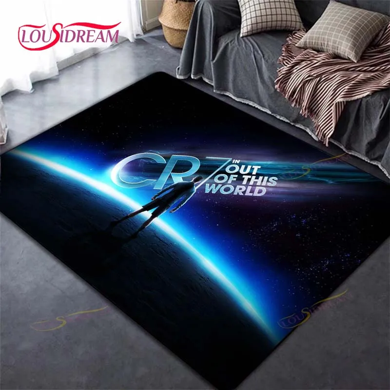 

Tapete Floor Art Soccer Star CR7 Decor Rug Large Mat,,CCristiano-Ronaldos 3D Carpet Home Bedroom Living Room Decoration Non-slip