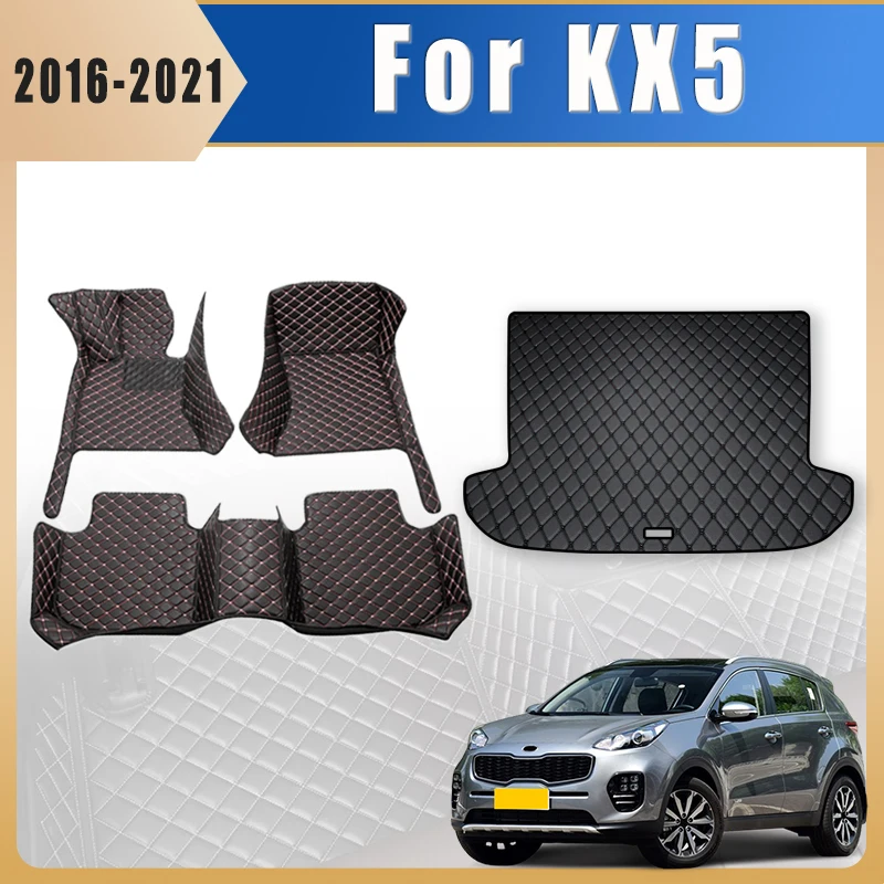 

Автомобильные коврики, ковры в багажник для Kia KX5 2021 2020 2019 2018 2017 2016, автоаксессуары, чехлы для интерьера, водонепроницаемые детали