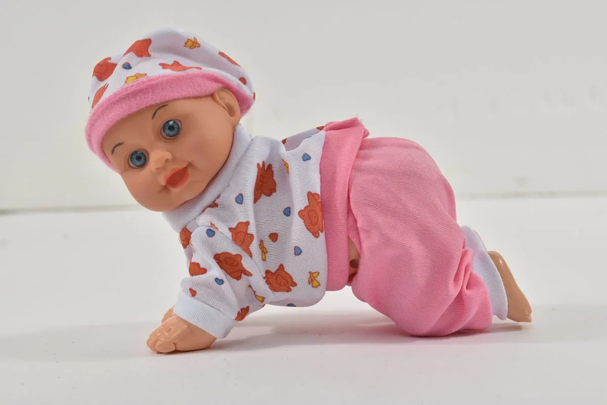 Function Toy Cherubic Crawling Baby Accompany with Your Child with Big  Eyes Funny and Happy Dancing Laughing with Music 332712