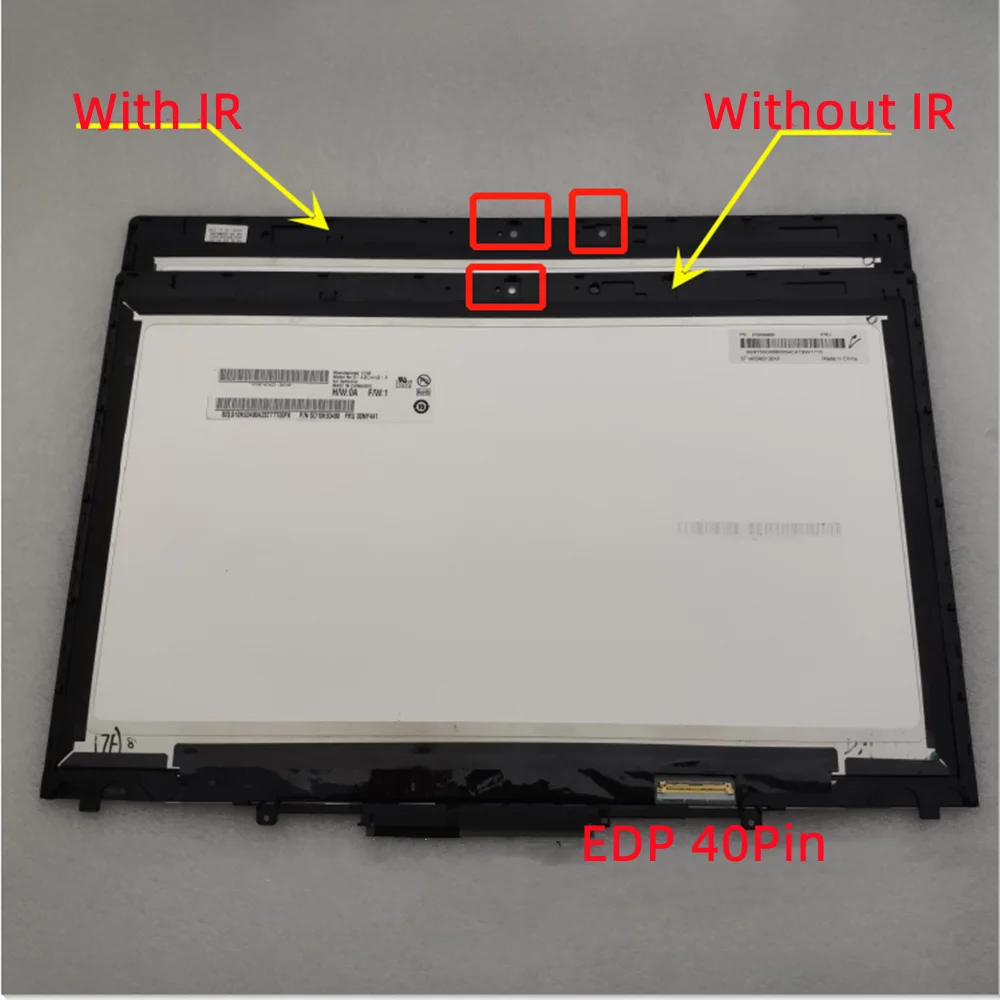 X1 yoga display lcd tela de toque digitador assembléia 14.0 polegada wqhd led painel para lenovo thinkpad x1 yoga 2nd gen 2017