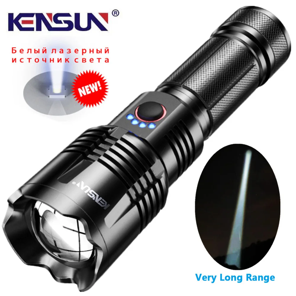 Most Powerful Long Range LED Flashlight High Power Tactical USB Rechargeable Torch Strong Light Hand Lantern for Camping,Hunting