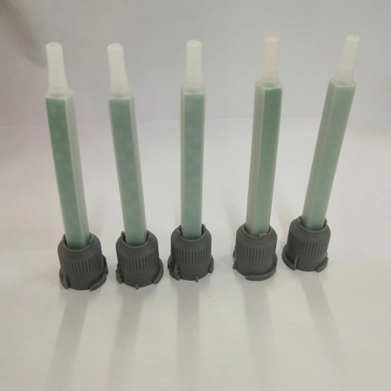 50Pcs Epoxy Adhesive Mixing Nozzle Static Mixing Nozzle MB5-16 Mixing Tube (1:1Ratio) For AB Glue Mixer