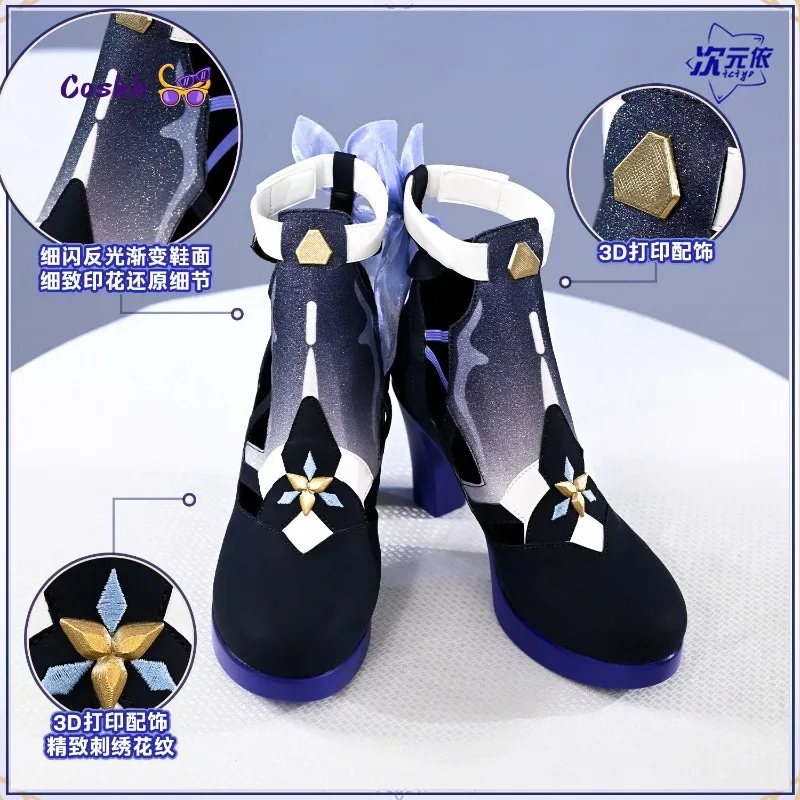 Seele Vollerei Cosplay Shoes Honkai Impact 3rd Seele Vollerei shoe PU leather High Heels Props and accessories view 3
