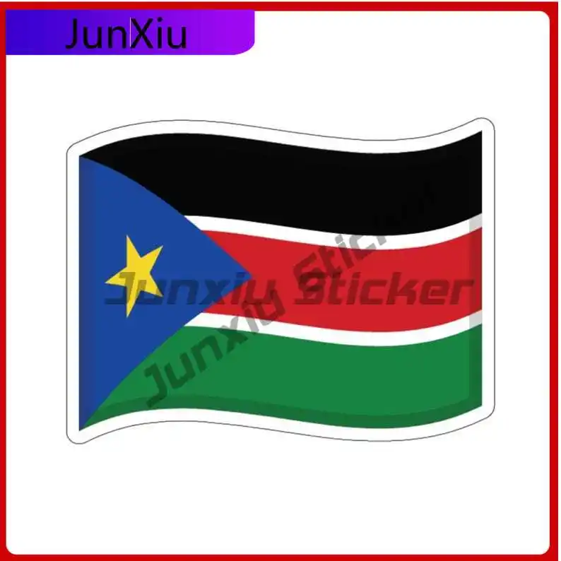 

South Sudan Flag Sticker Republic Of South Sudan Fun Scratch-proof Exterior Decoration For Car Bicycle Skateboard Laptop Rv Camp