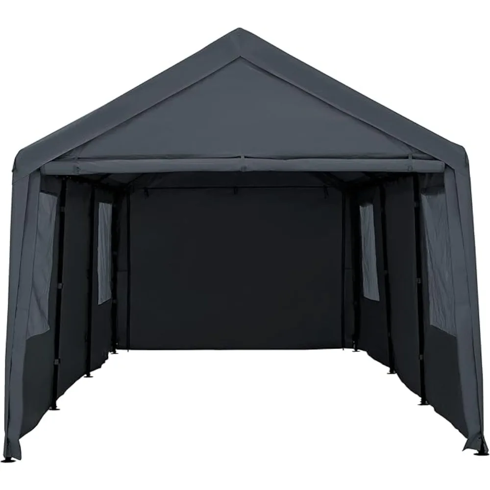 

Carport Canopy Heavy Duty Car Tent with Removable Sidewalls & Doors, Portable Car Port Garage Shelter for Boat