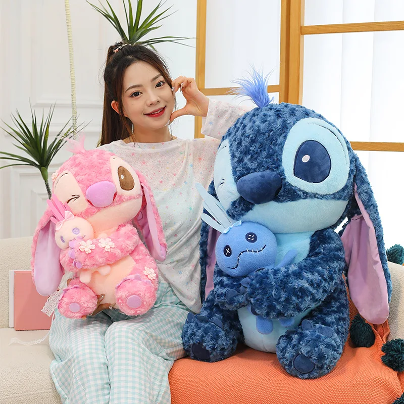 Kawaii point peluche jouet Lilo & point peluche oreiller décor à la maison coussin en peluche animaux en peluche poupée Anime figurines fille cadeau