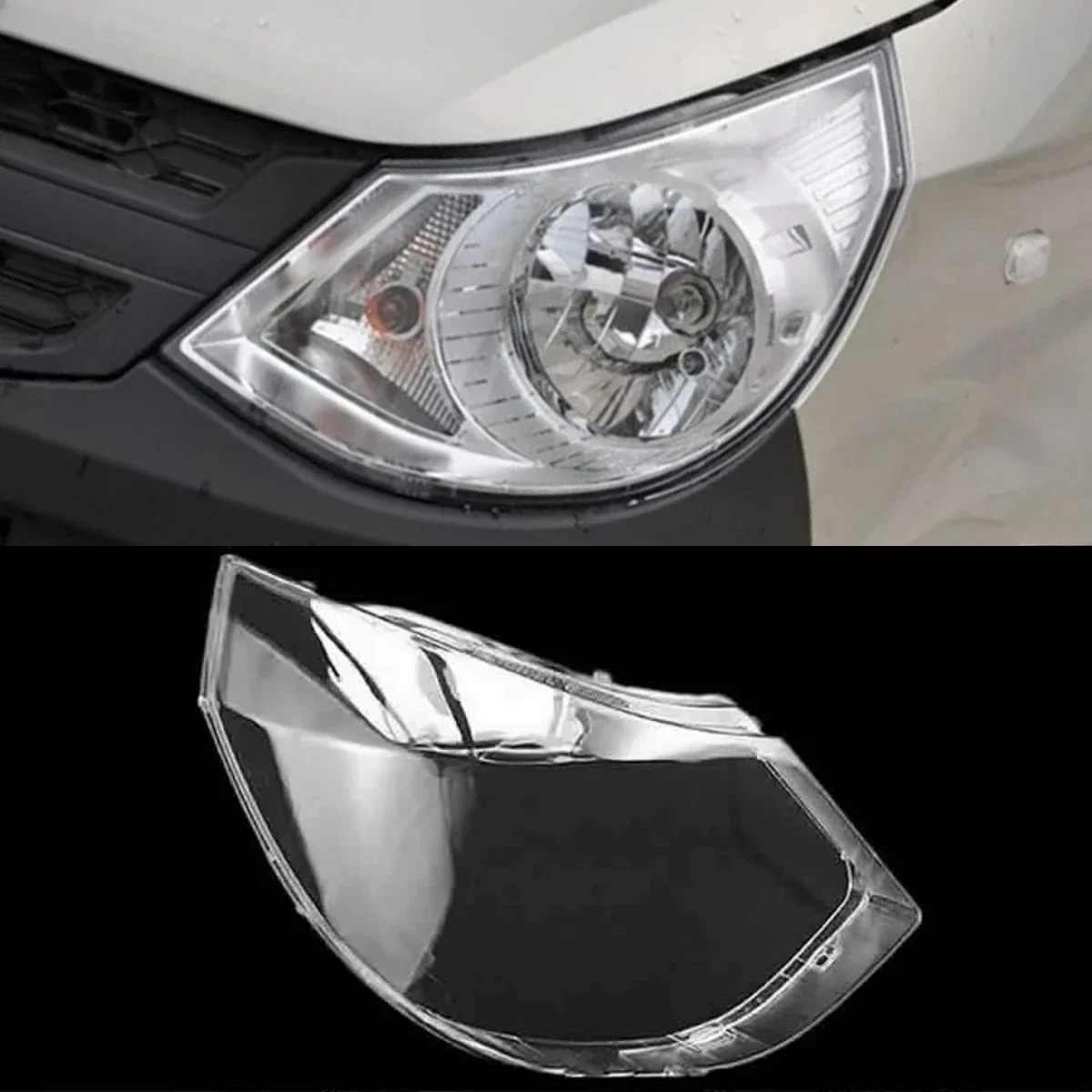 

Front Headlight Cover Shade Headlamp Shell Lampshade Lens Glass Plexiglass Replace Original Lampshade For Wuling Light S