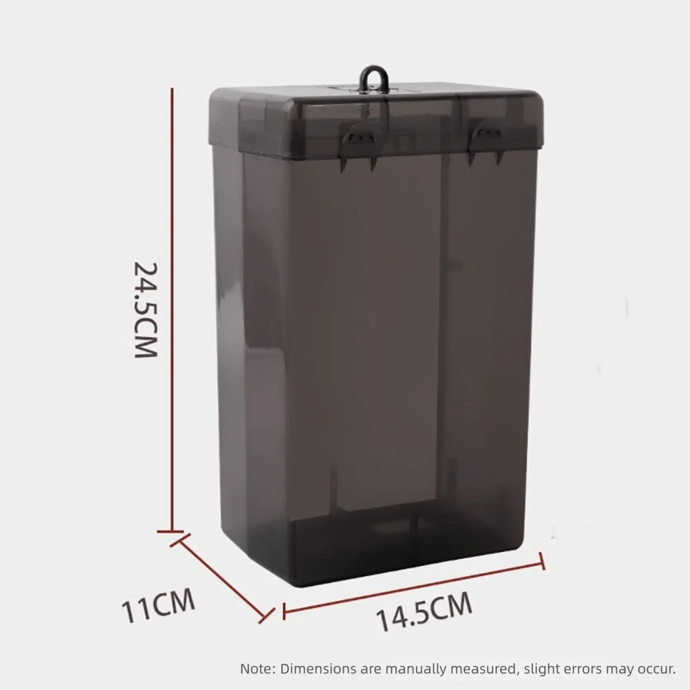 Transparent Electric Vehicle Charger Cover Plastic Rainproof Waterproof Box Black White Heat Dissipation Storage Box Outdoor Use