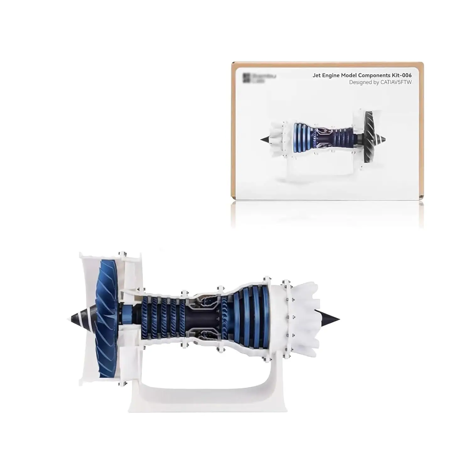 

For Bambu Lab Makerworld MH006 Jet Engine Model Assembly Kit 006 Engine Aircraft 3D Print DIY Parts