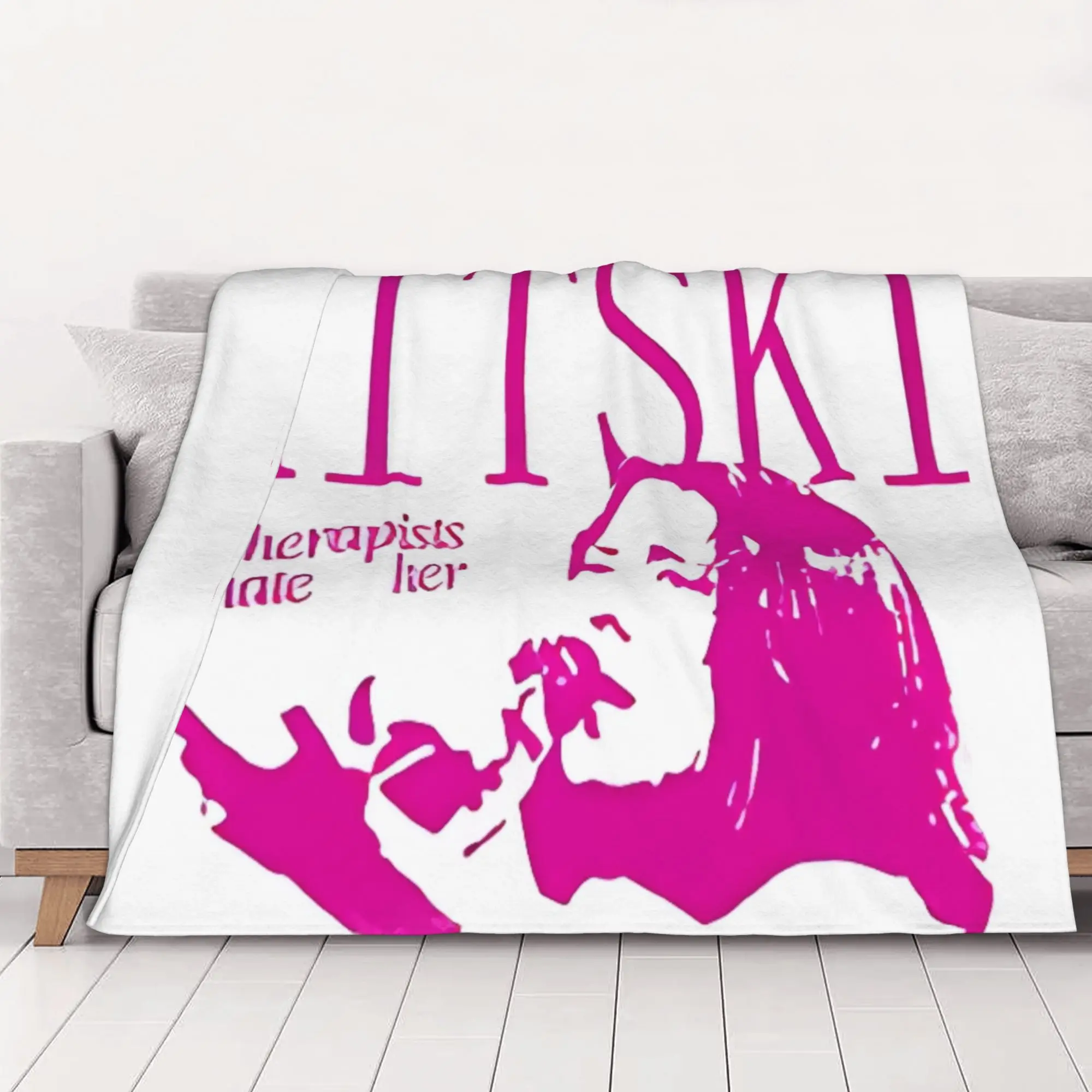 1PC home Cutecore Mitski white Mitski  Blanket Super Cosy Plush Home Living Room Sofa halloween