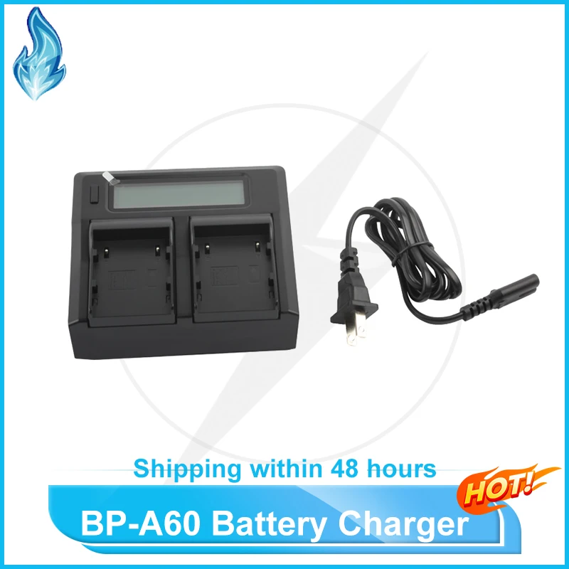 

BP-A60 BPA60 Power Battery Dual LCD Charger for Canon EOS C200 C300 MarkII C500 C700