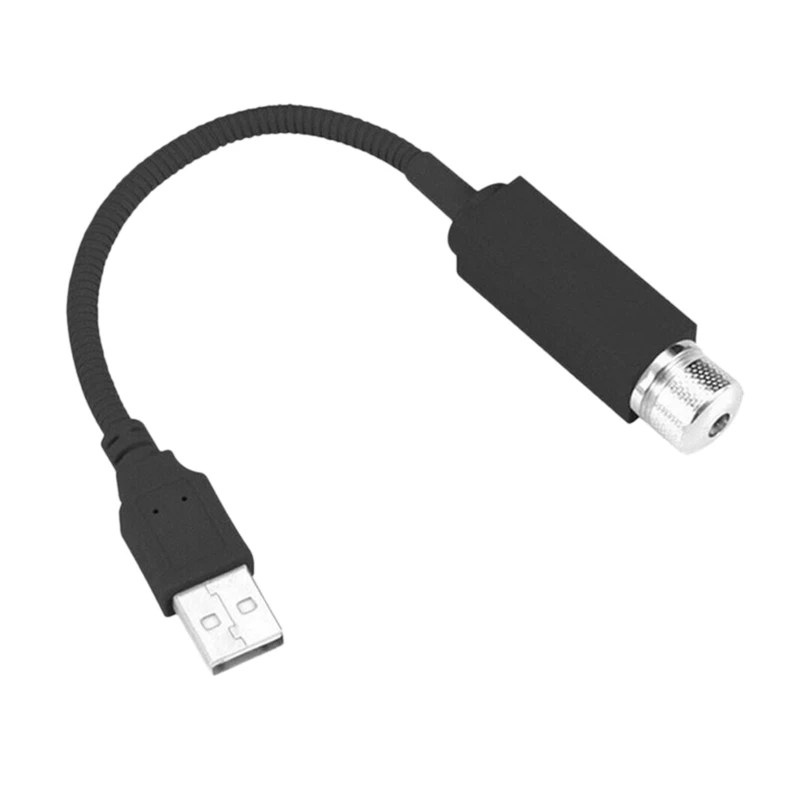 AD41-Car LED luces de cielo estrellado atmósfera Interior del coche techo noche estrella luz lámpara USB atmósfera