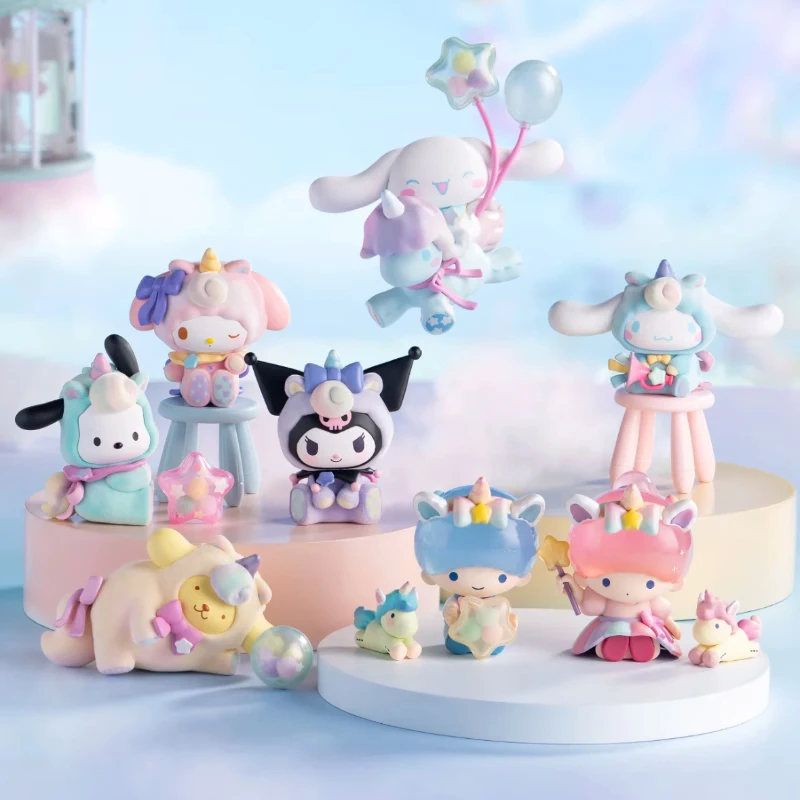 

MINISO Sanrio Dreamland Series Аниме Фигурка женская игрушка Kuromi Cinnamoroll подарок для девочки настольное украшение игрушки сюрприз