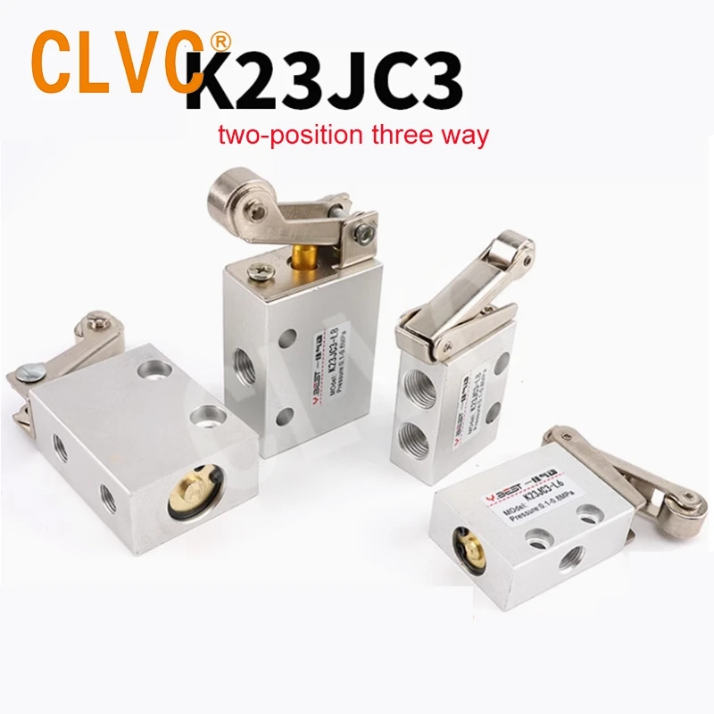 JM-07 pneumatic Button Valve Diaphragm Valve 3 Position 2 Way Roller Type K23JC3-L6/L8 Large Small Roller Mechanical Valve