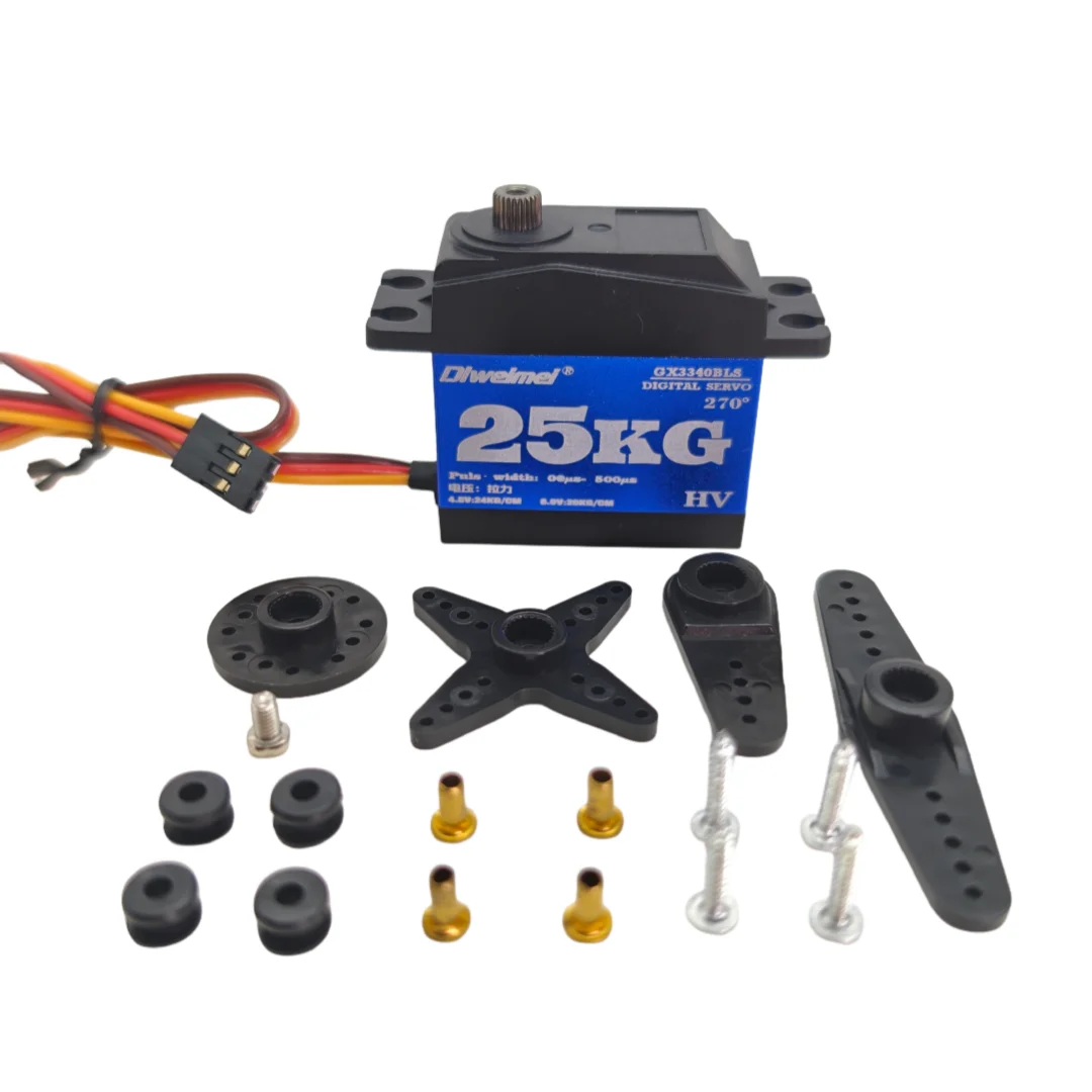 25kg servo 25kg servo digital High Torque Servo180° 270° Wide Angle HV 4.8-6.0V Metal Gear Servo for RC Car Drone Robot Arm