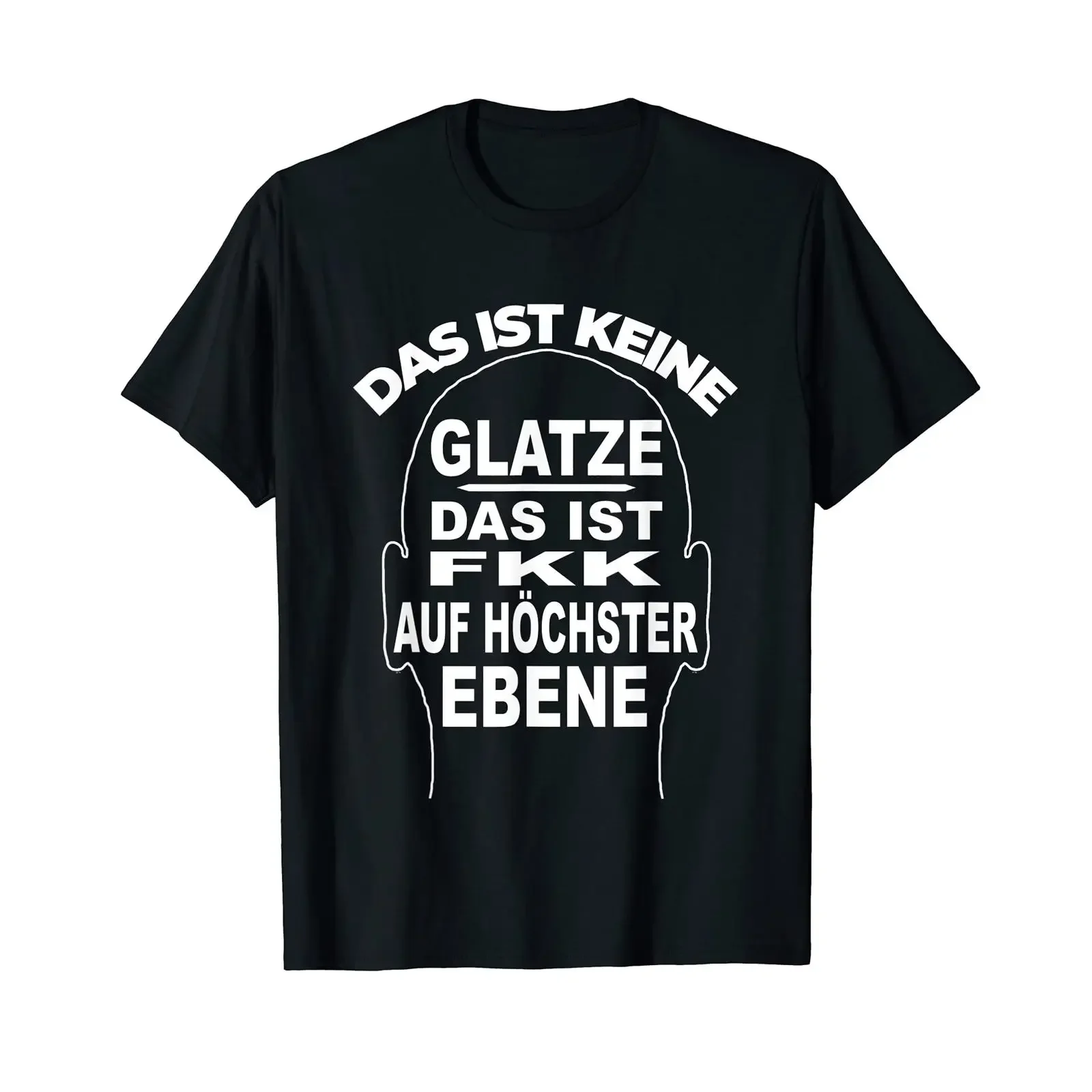 Bald Head FFK Highest Level Kahlkopf Das ist keine Glatze T Shirt black vintage Washed Soft Versatile fashion designer clothes