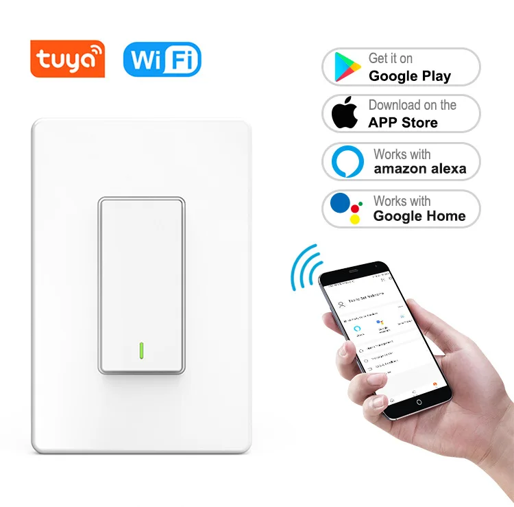 

Современный американский умный переключатель, 5 шт., с безопасными функциями голосового управления Alexa, управление мобильным приложением через Wi-Fi