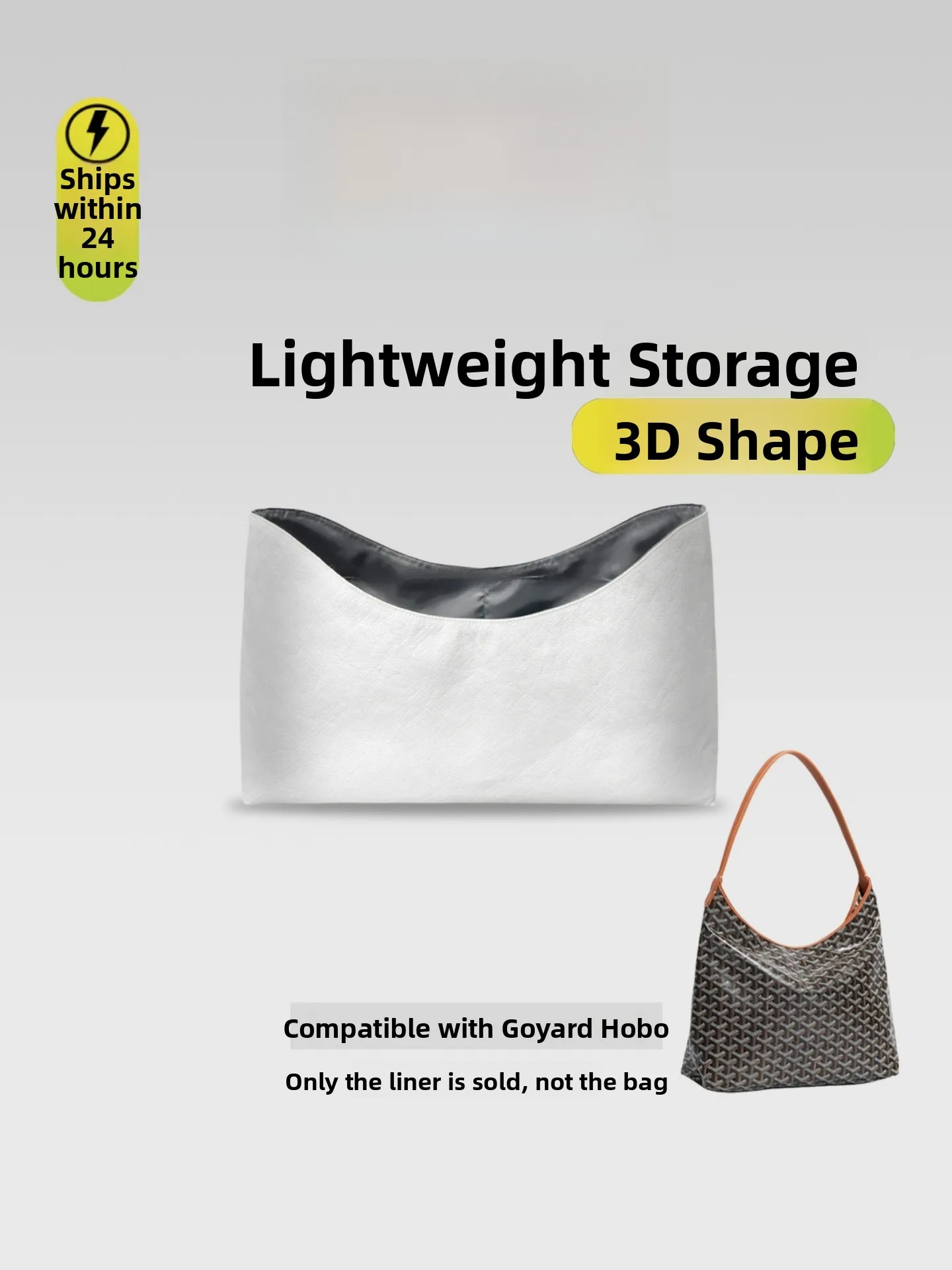 

Ultra-light Waterproof Dog Tooth Goya DuPont Paper Inner Bag ZONEYNG Suitable for Hobo Bag Simple Style Outdoor Storage Bag