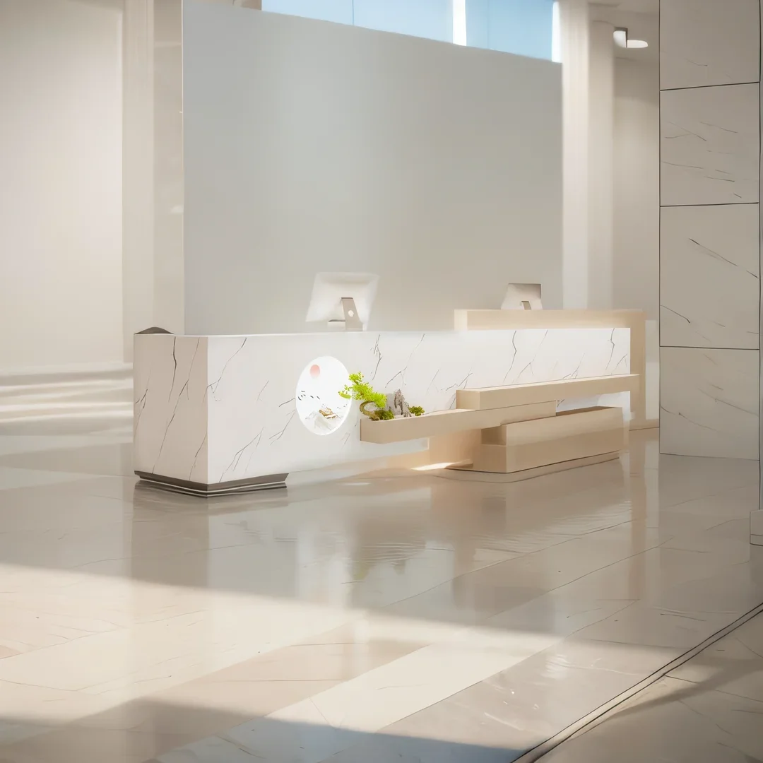 

Reception Desk Counter Cafe Room Office Table Atelier Promotional Hairdressing Furniture Store Luxury Recepcion Mostrador Spa
