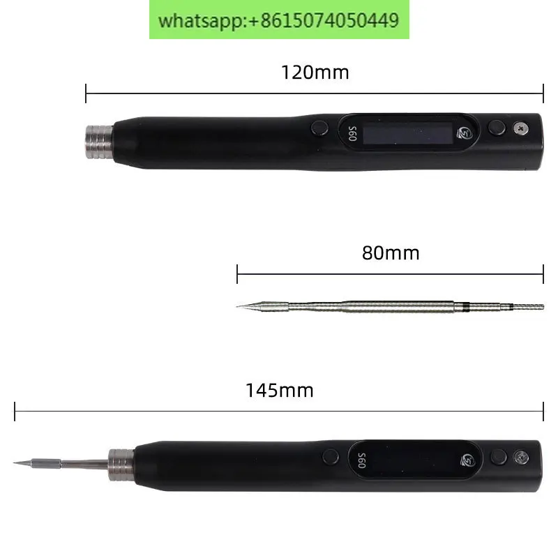 

SEQURE S60 Nano soldering iron supports PD | QC power supply, compatible with C210 soldering iron tip repair soldering pen