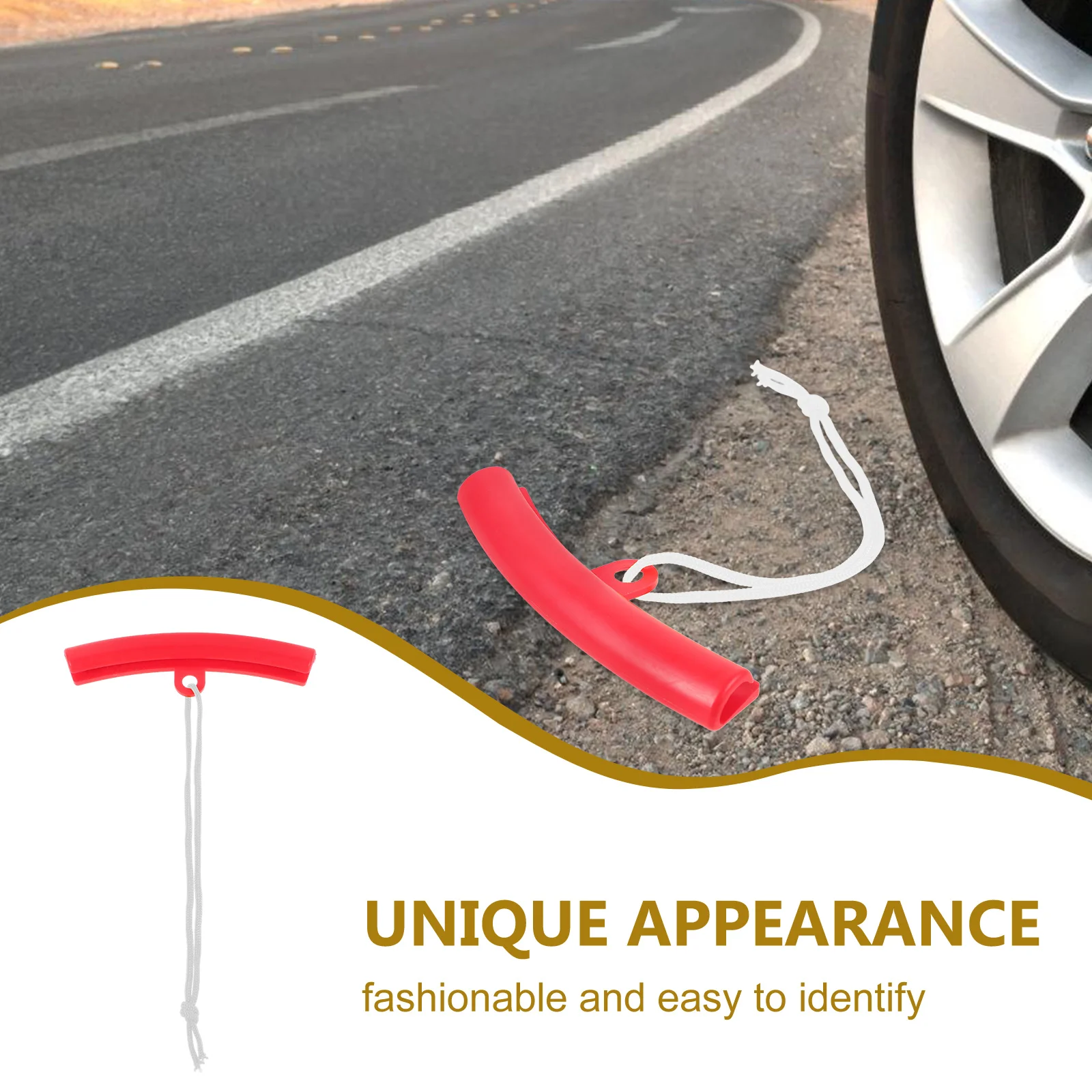 

4 Pieces Tire Protective Cover Sturdy Plastic Wheel Rim Protector for Car Motorcycle Easy Installation Rim Saver