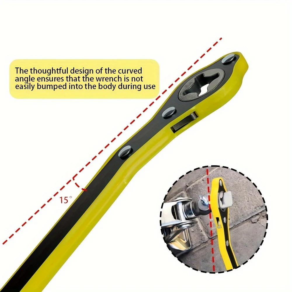 Accessori per manovella universali per auto di piccole dimensioni montati su auto con strumenti per AUTO Leva per maniglia per martinetto per auto Strumento chiave per risparmiare manodopera