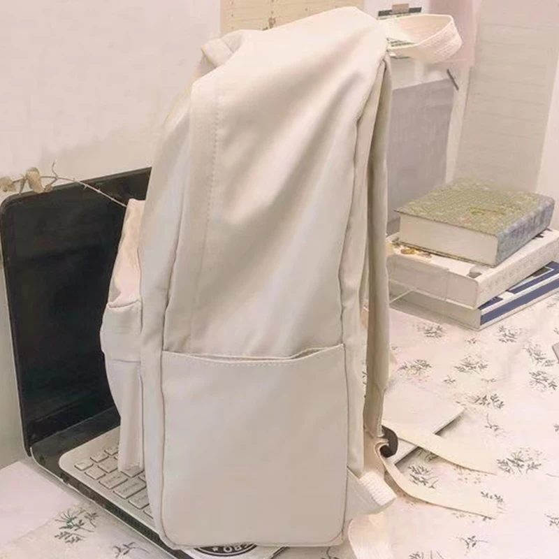 حقيبة ظهر عصرية وكاجوال مع أشرطة كتف قابلة للتعديل، مناسبة للسفر والاستخدام اليومي، مصنوعة من مادة النايلون #4