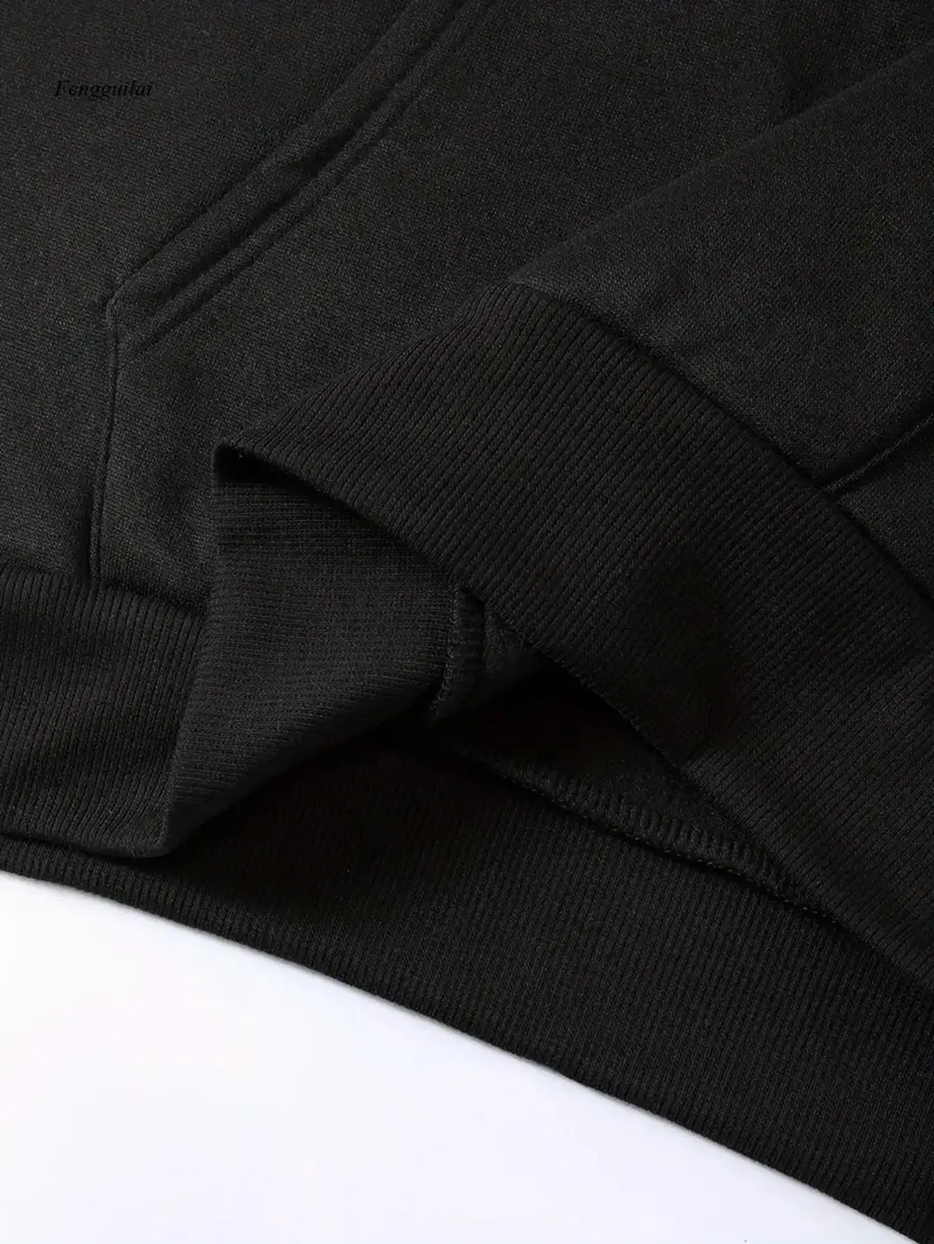 Kapuzenpullover mit Osterhasen- und Karotten-Print – schwarzes Kapuzenpullover mit Tasche, Hasenohren und Happy Hoppity-Design