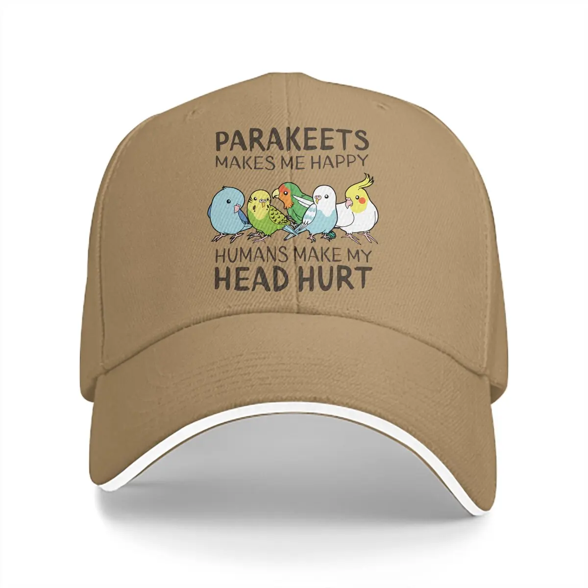 Parakeet Lover Baseball Cap Men Hats Women Visor Protection Snapback Parrot Birds Pet Caps