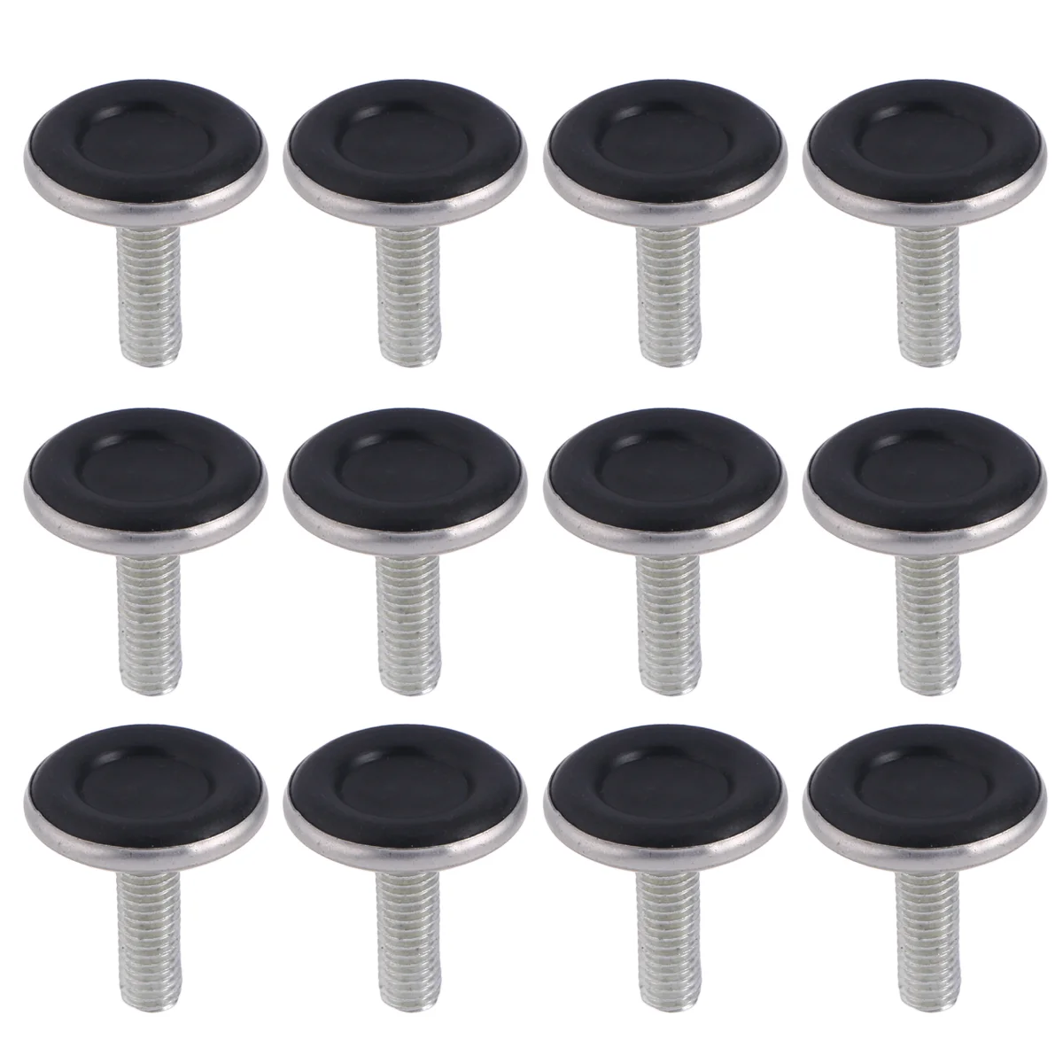 

12 PCS Tables and Chairs Leg Levelers Adjustable Leveling Feet Furniture Pads M8 Screws