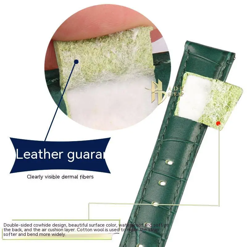 Women's Leather Watch with Accessories Fits Swarovski 5452498 501 495 5547642 5563480 Watch Band 17mm Quick Disassembly