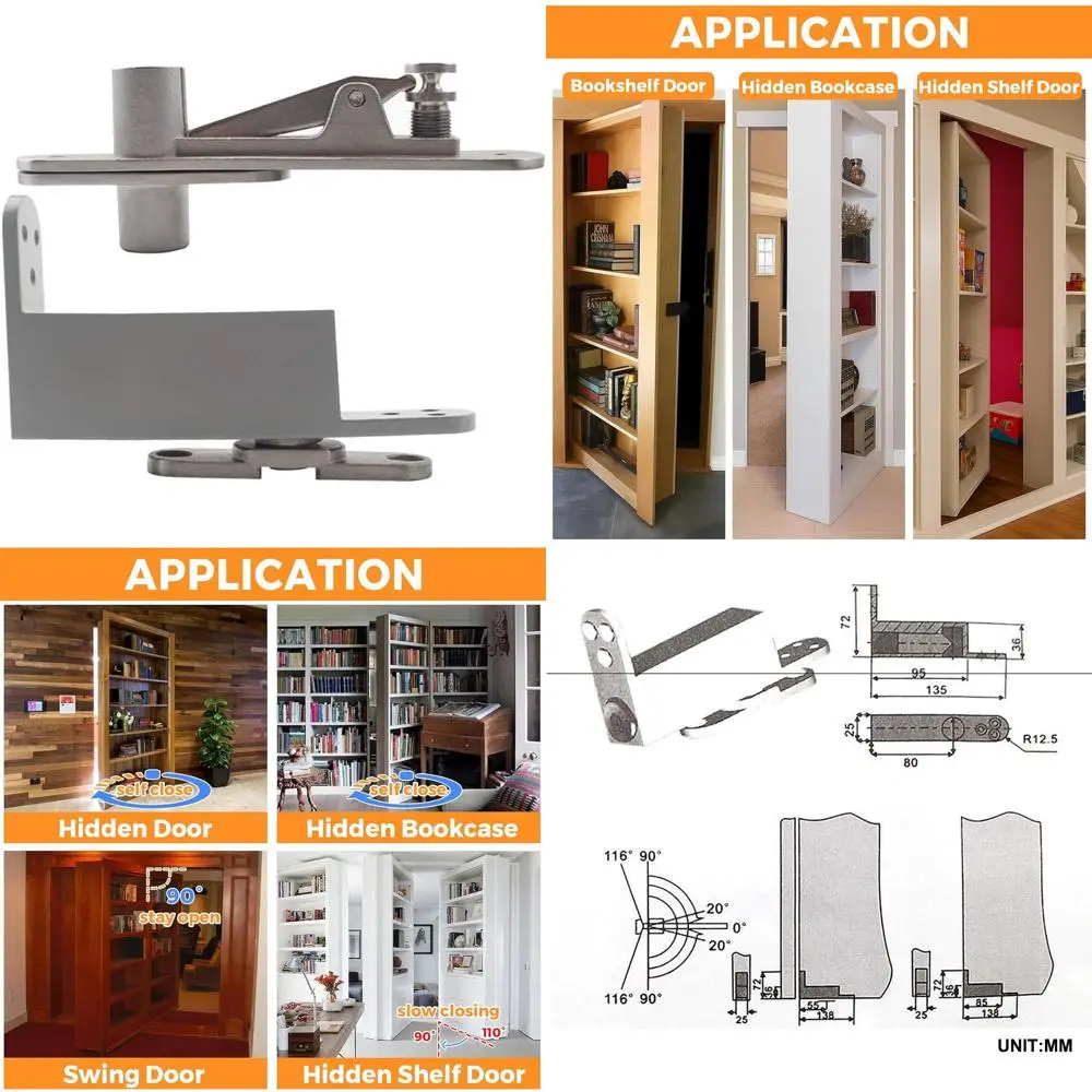 

Усиленные 360-градусные петли из нержавеющей стали для L-образных дверей