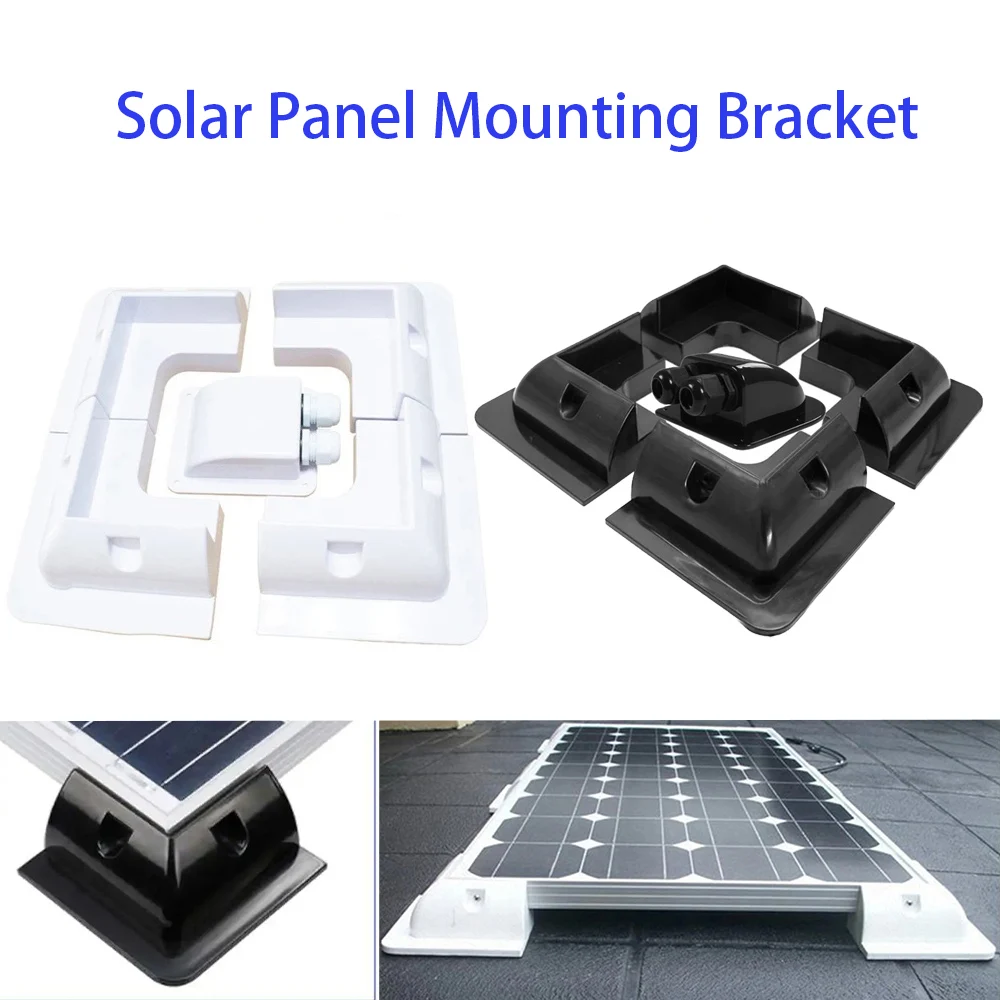 

Solar Panel Mounting Bracket RV Top Roof Fixing Bracket Kit Photovoltaic PV ABS Bracket For RV Camper Boat Yacht Caravan