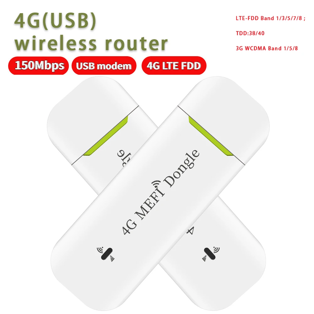 EATPOW 4G LTE Không Dây USB Dongle 150Mbps Modem Phát WiFi Di Động Bằng Sim Không Dây WiFi 4G router Nhà Văn Phòng