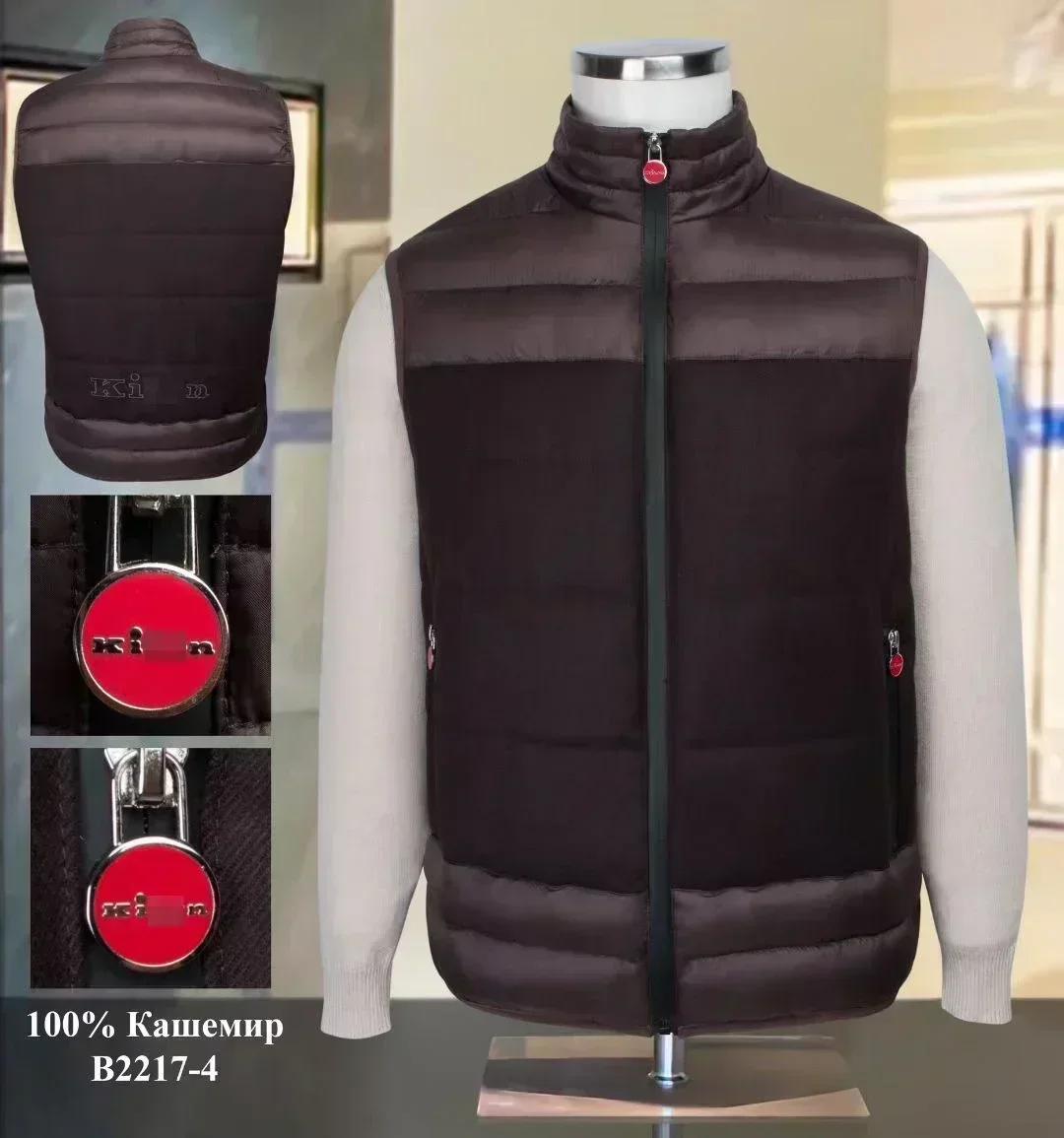 

5 DIKU Vest Cashmere Men 2025 Autumn Winter Cotton New Business Comfort Zipper Big Size M-4XL High Quality Coat