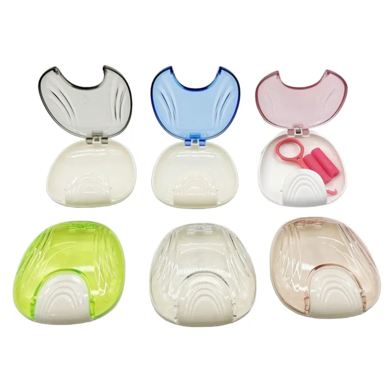 

Dental Shell-typ Storage Box Fake Teeth Denture Storage Case Orthodontic Retainer Case Oral Hygiene Supplies Care Appliance