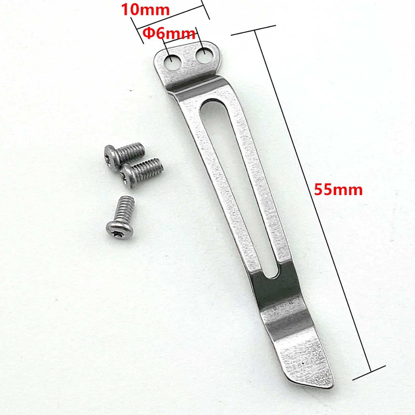 Strong Hands-on Ability DIY Projects Stainless Steel Back Clip Flashlight Clip Durability Good Elasticity Long-term Use