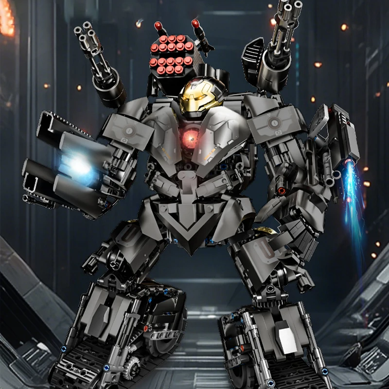 Nuevo Super Iron Heroes War Buster máquina juguetes de construcción bloques modelo pista Robot armadura ladrillos conjuntos regalos de cumpleaños niño niños adultos